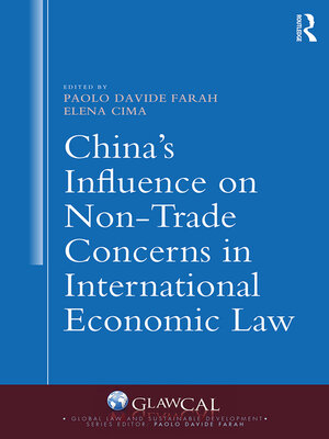 cover image of China's Influence on Non-Trade Concerns in International Economic Law